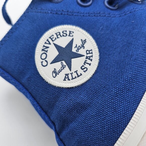 Converse Chuck Taylor II Lunarlon Blue Canvas High Top Sneakers Trainers, 5.5 - Picture 9 of 16